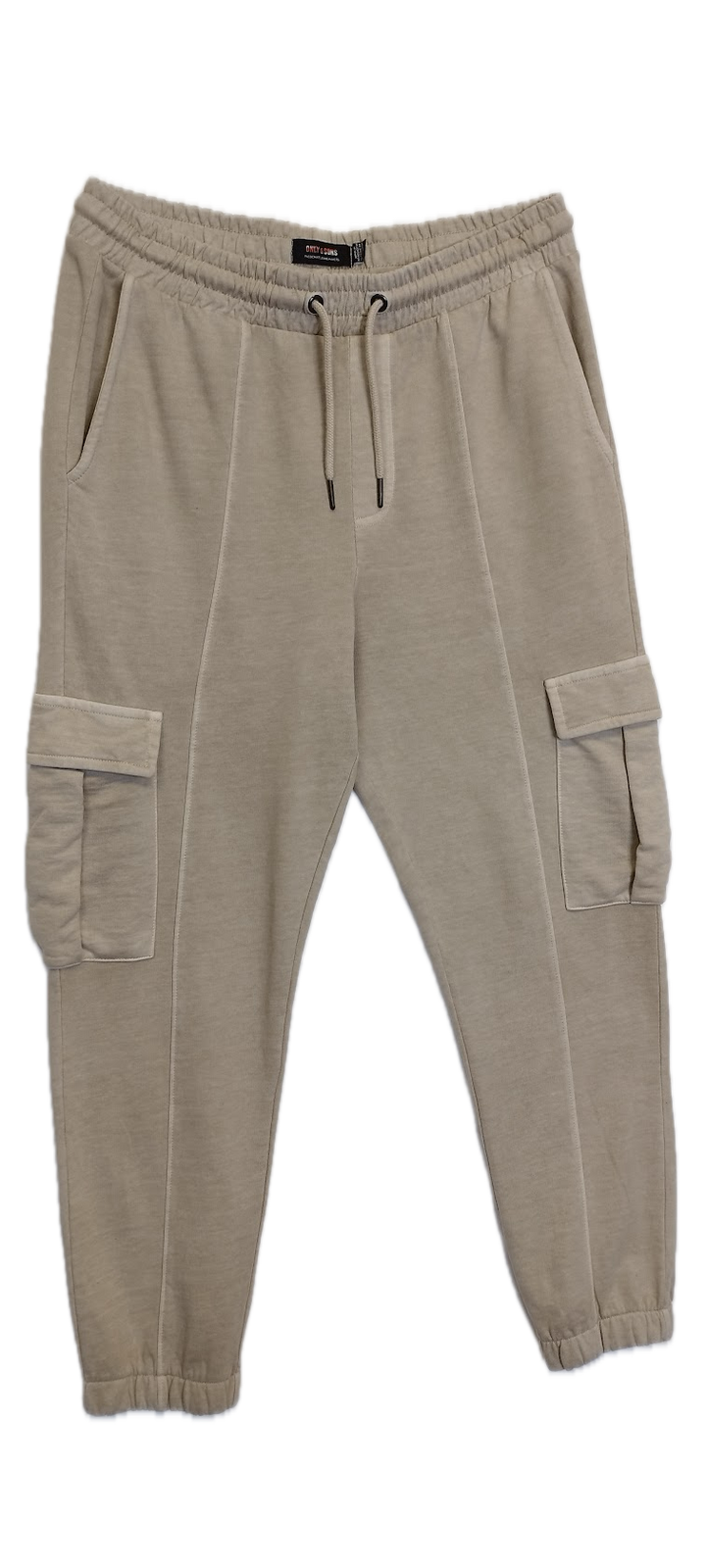 Beige Cargo Sweatpants