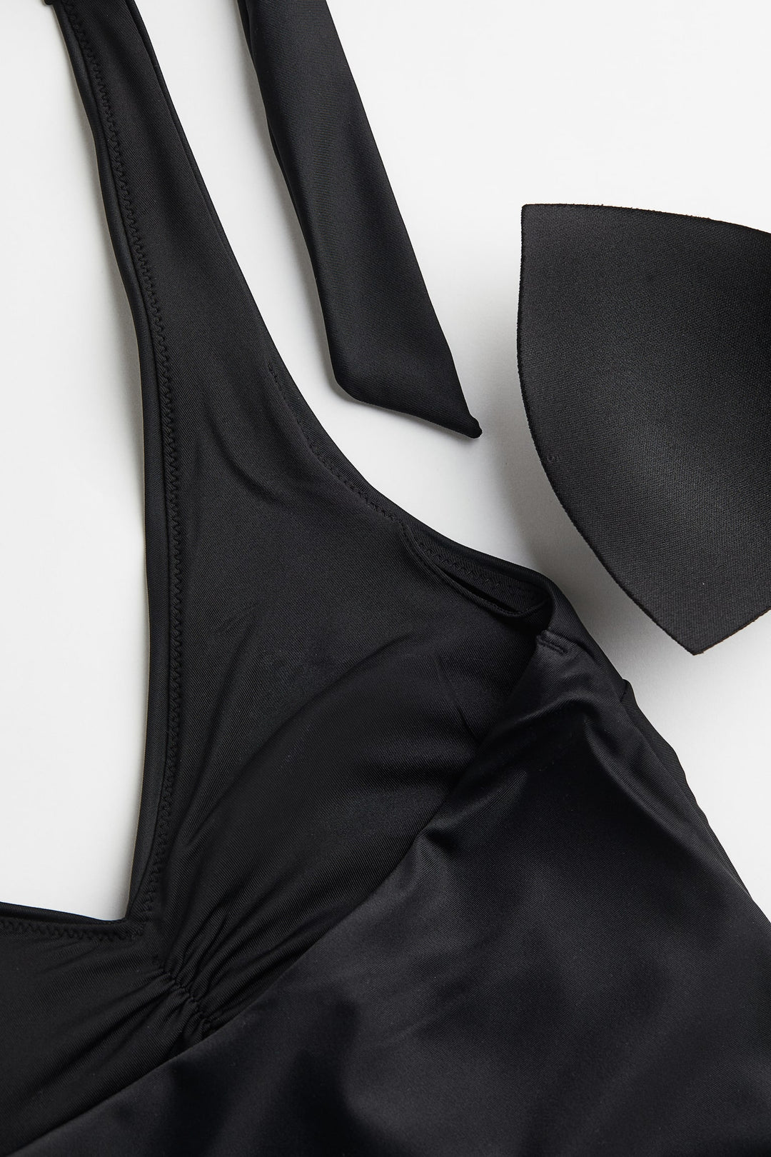 Shaping High-Leg One-Piece Swimsuit, Black