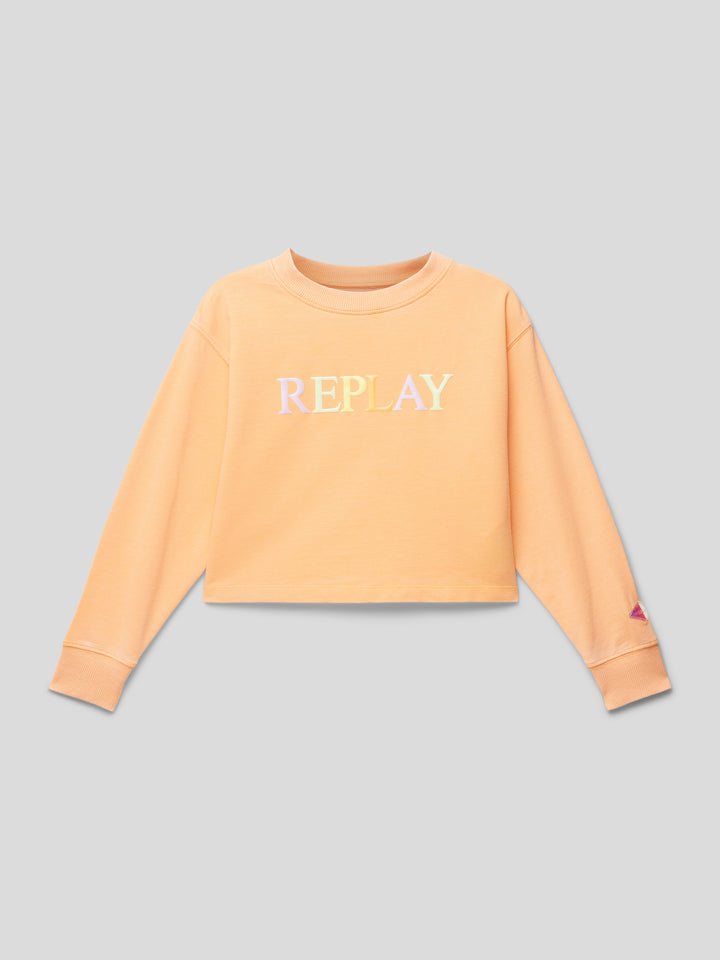 Girls Sweatshirt - Orange / Multi