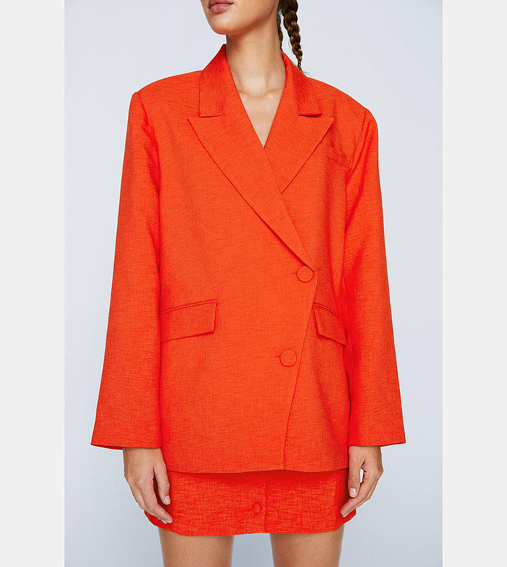 Asymmetric Single Breasted Blazer