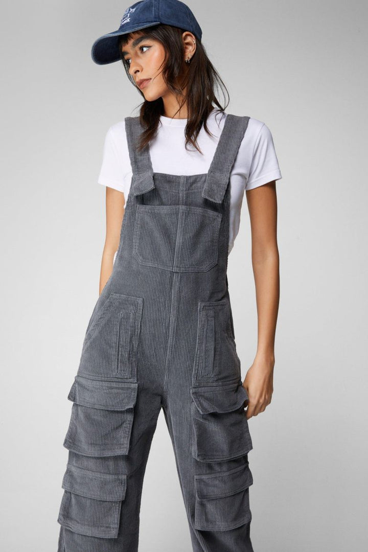 Corduroy Cargo Dungarees