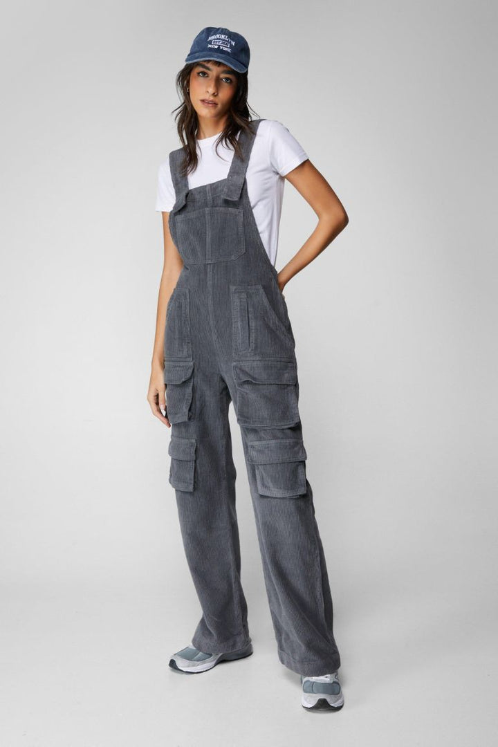 Corduroy Cargo Dungarees