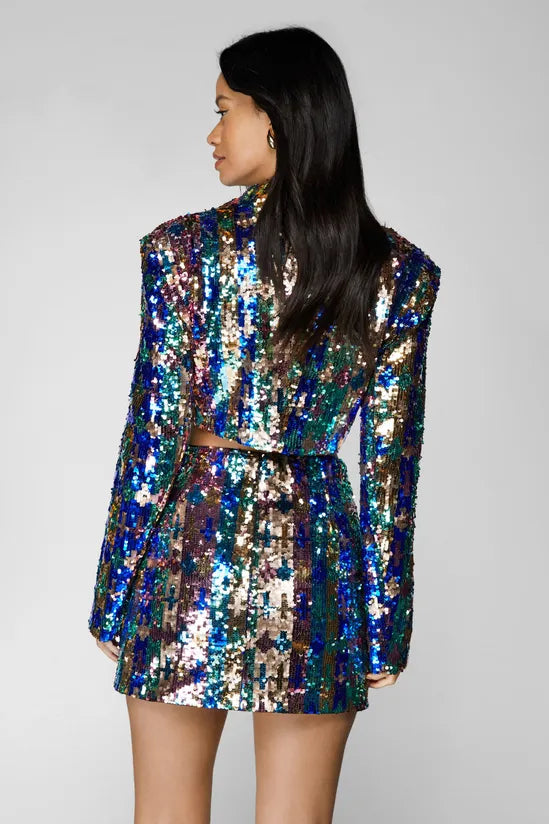 Premium Sequin Mini Skirt