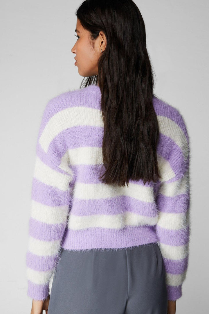Fluffy Crew Knitted Sweater
