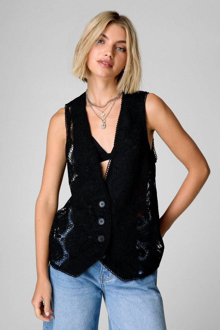 Tailored Lace Vest