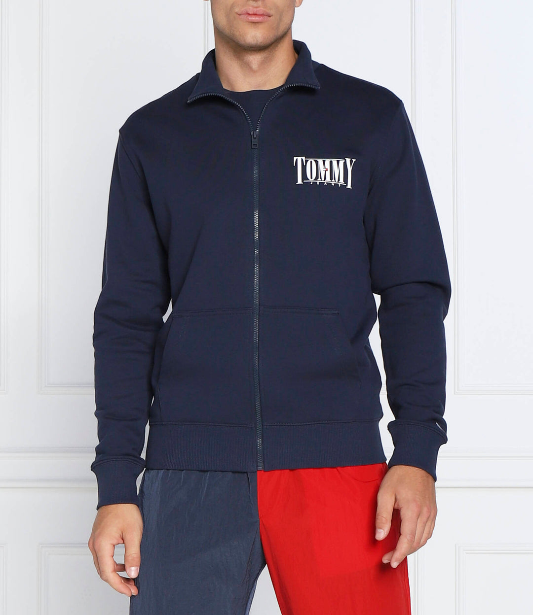 Tommy Jeans TJM sporta krekls ar rāvējslēdzēju
