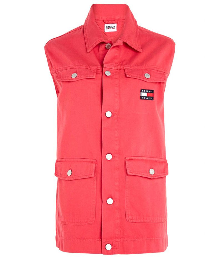 Tommy Jeans Women's Flash Pink Oversized Vest