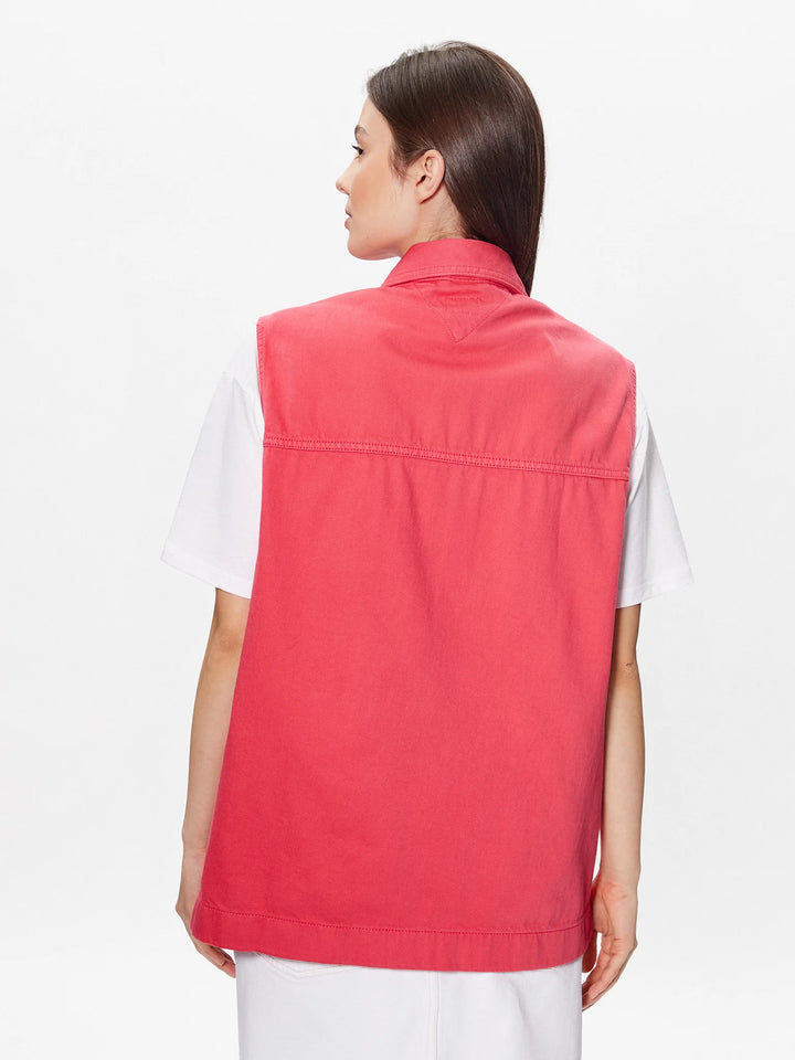 Tommy Jeans Women's Flash Pink Oversized Vest