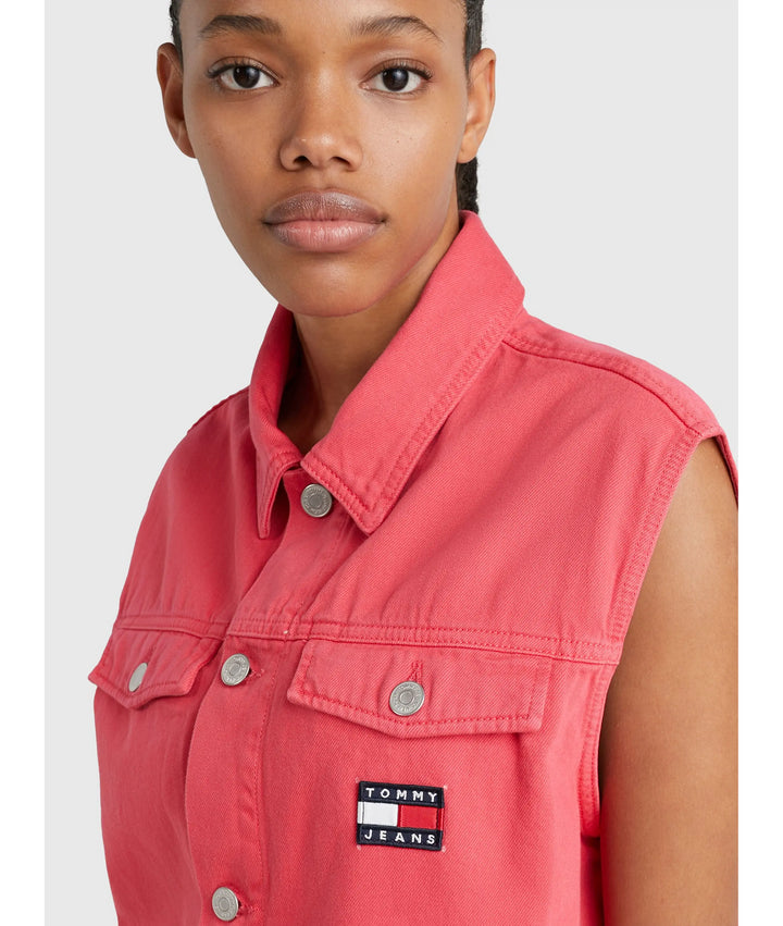 Tommy Jeans Women's Flash Pink Oversized Vest