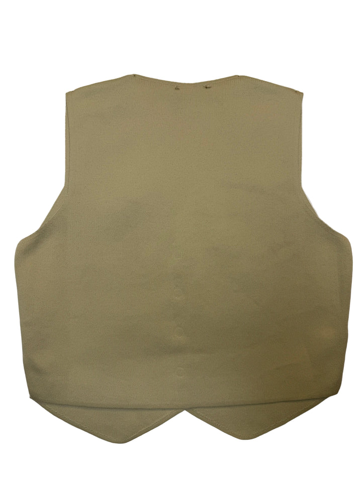 Tailored Button Front Vest