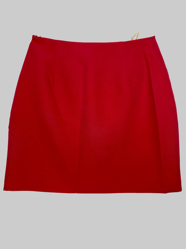 Premium Feather Embellished Tailored Mini Skirt