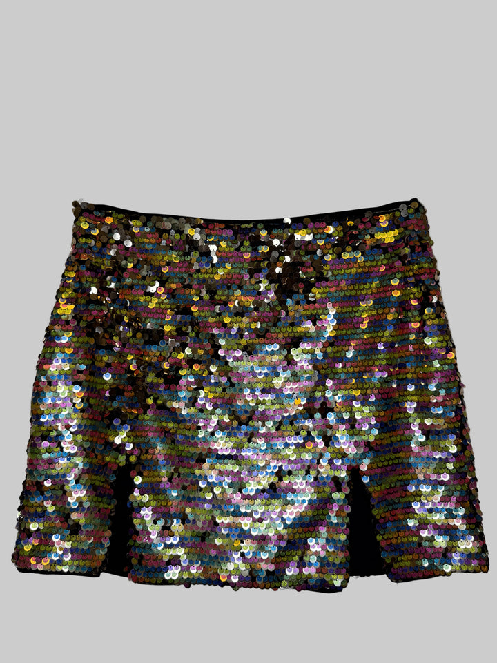 Multicolor Sequin Mini Skirt