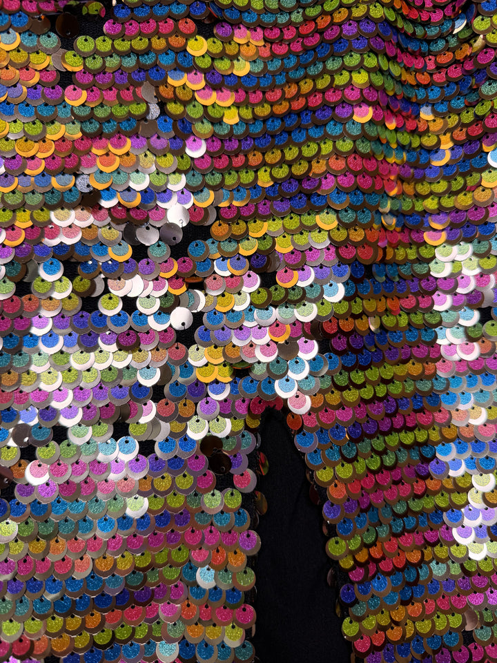 Multicolor Sequin Mini Skirt