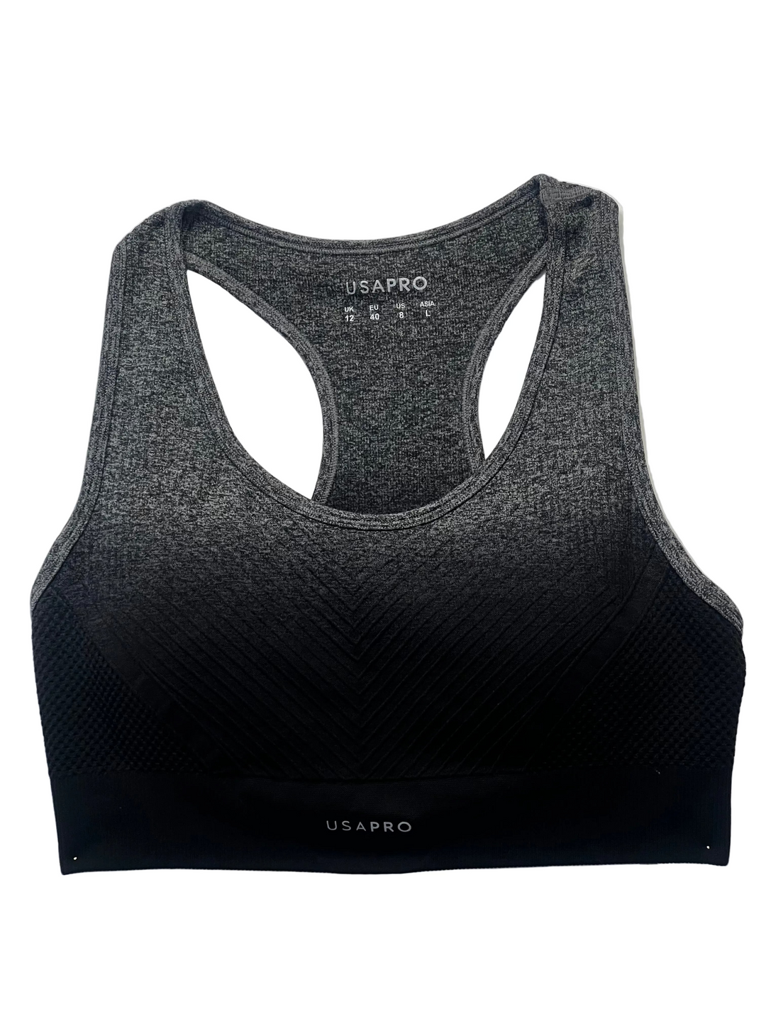 Pelēks sporta krūšturis