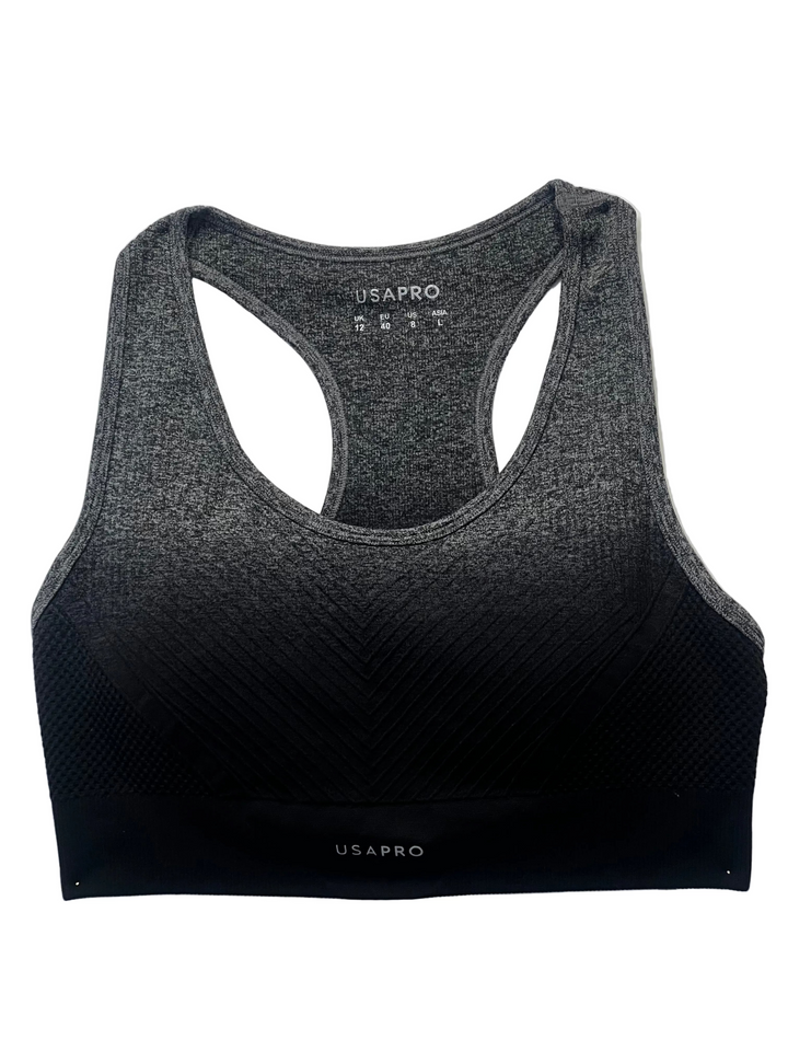 Pelēks sporta krūšturis