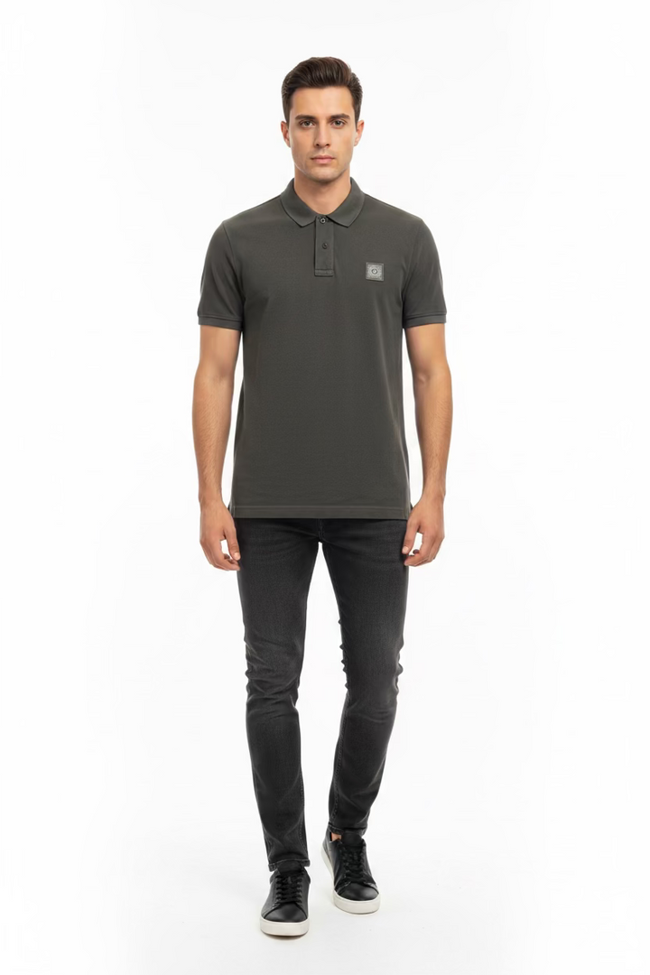 Pelēks polo krekls