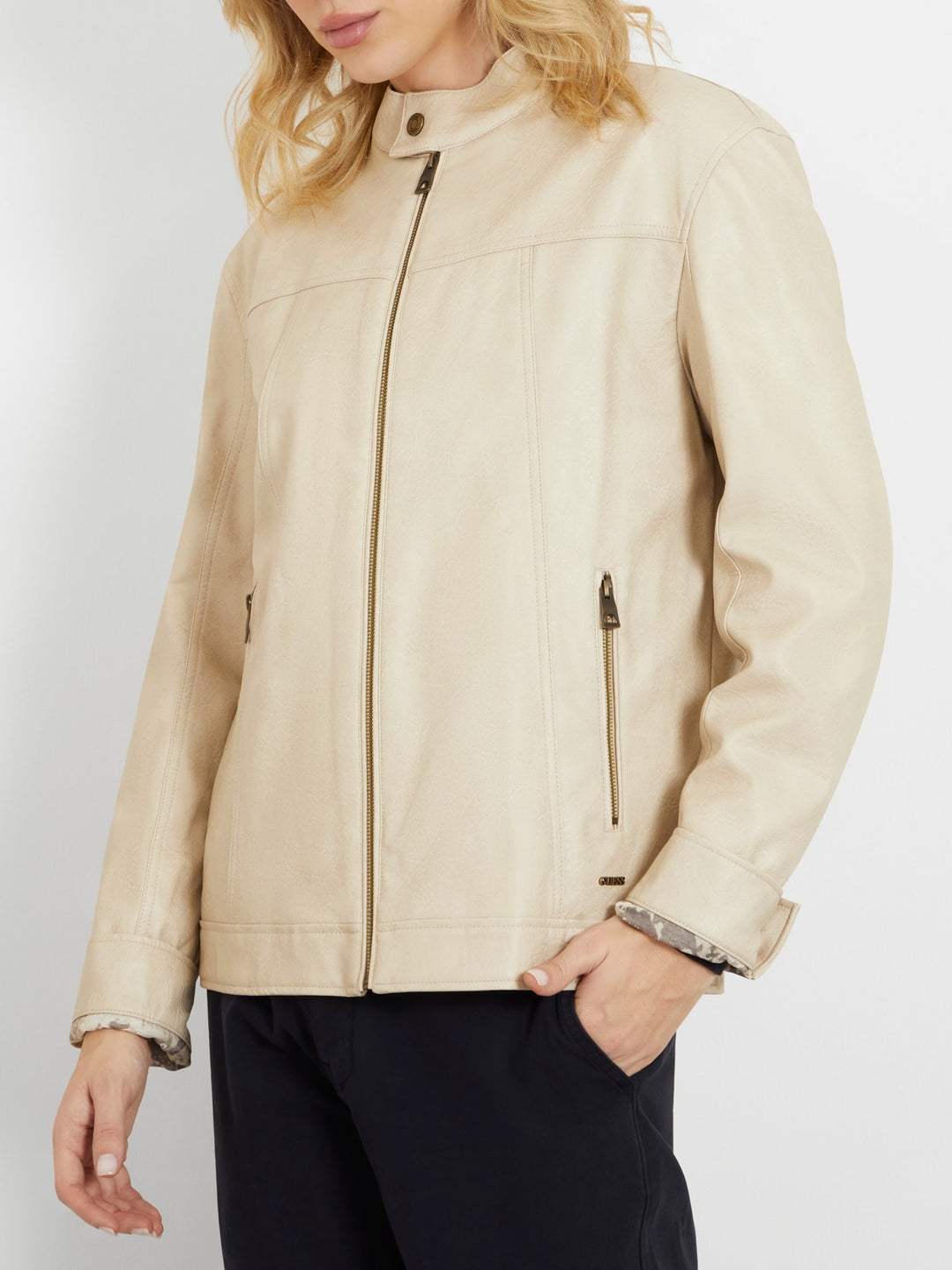 Faux Leather Biker Jacket