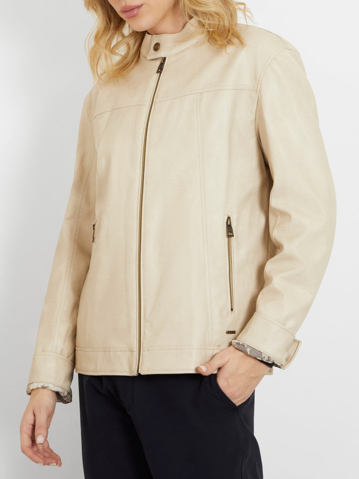 Faux Leather Biker Jacket