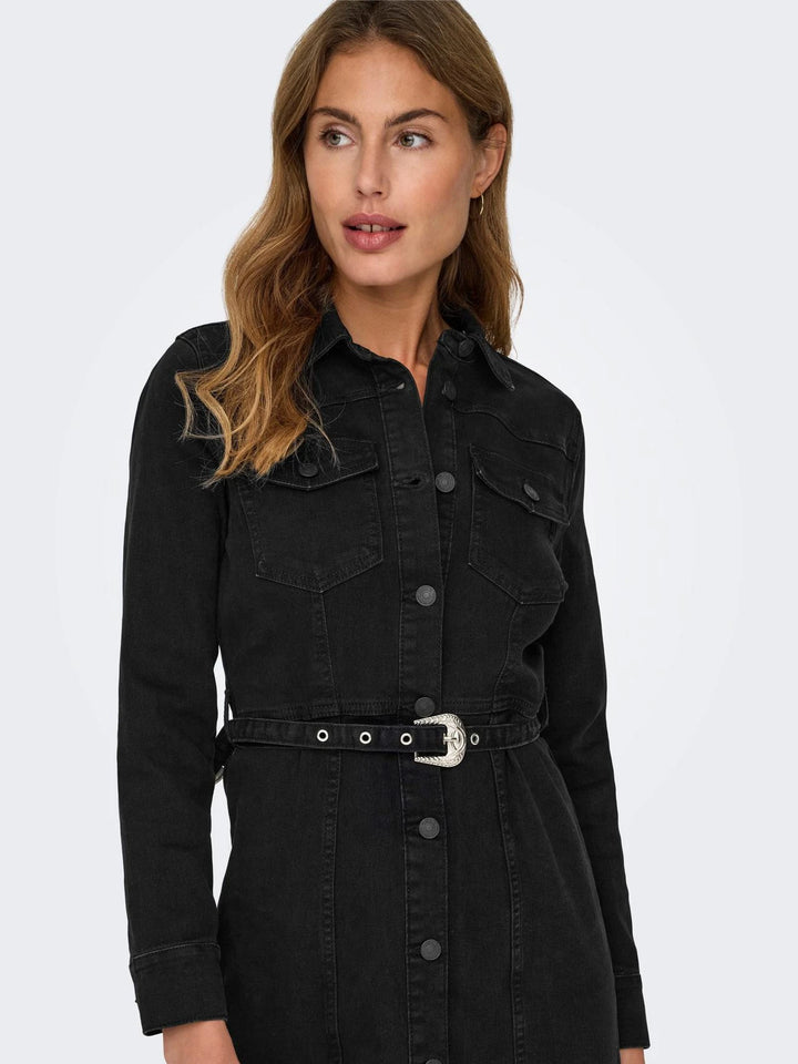 Washed Black Women's Dress