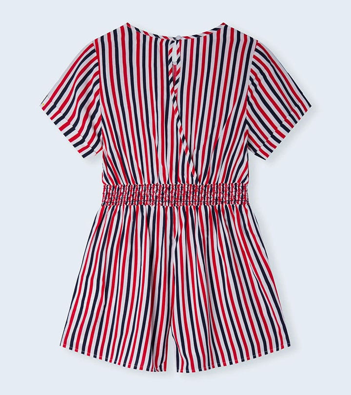 Girls Romper - Red / Blue / White