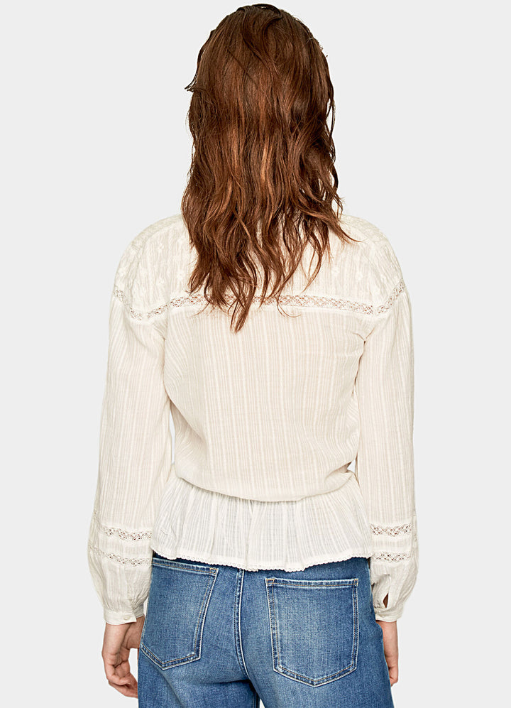 Eyelet Ruffle Blouse