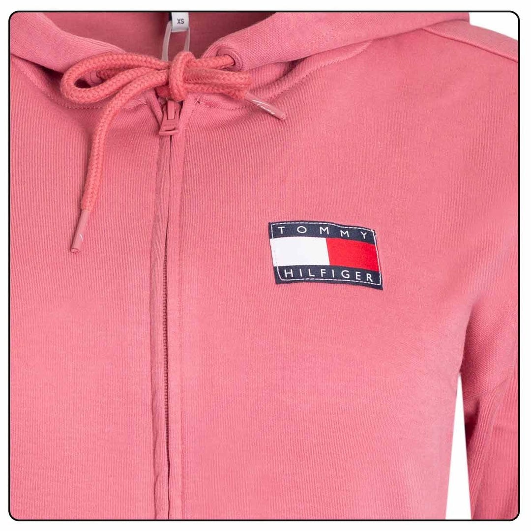 Tommy Hilfiger Women's Full Zip Hoodie Pink