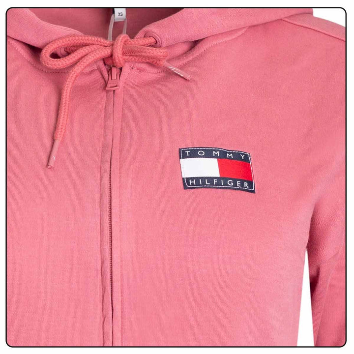 Tommy Hilfiger Women's Full Zip Hoodie Pink