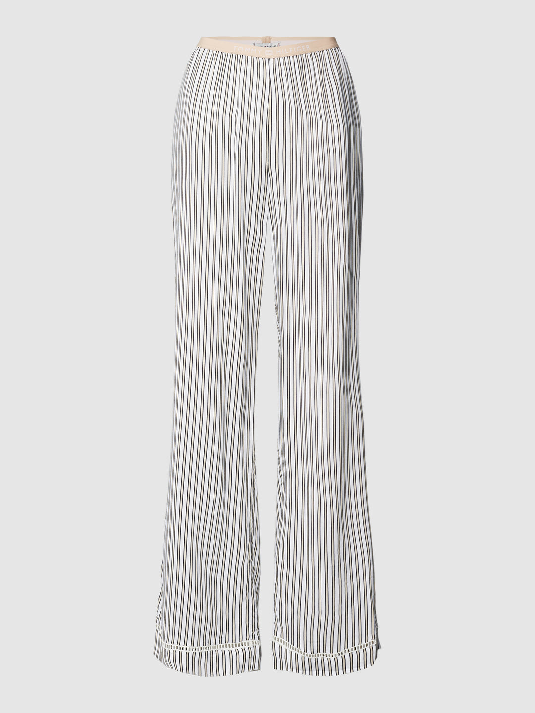 Tommy Hilfiger Pajama pants with striped pattern in beige