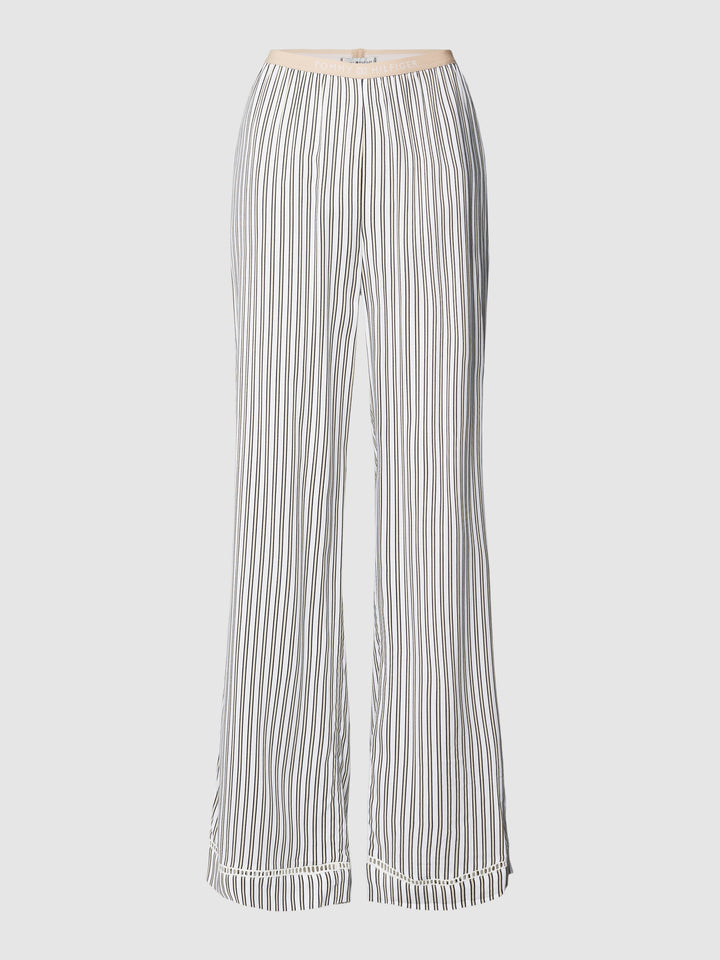 Tommy Hilfiger Pajama pants with striped pattern in beige