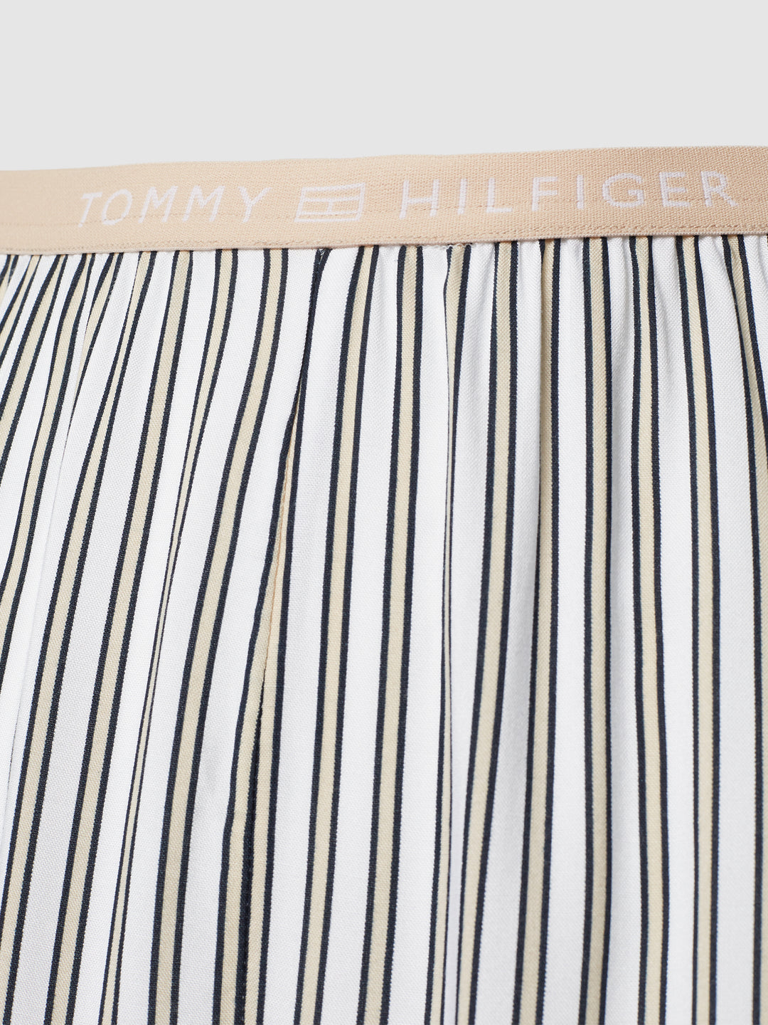 Tommy Hilfiger Pajama pants with striped pattern in beige
