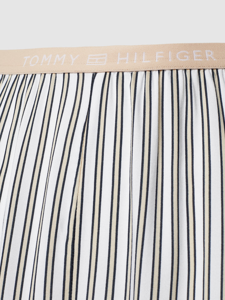 Tommy Hilfiger Pajama pants with striped pattern in beige