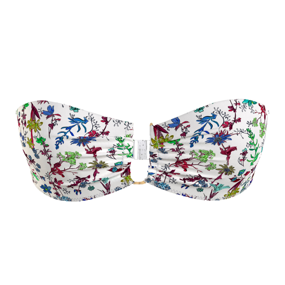 Tommy Hilfiger Women's blue flowers swimsuit top