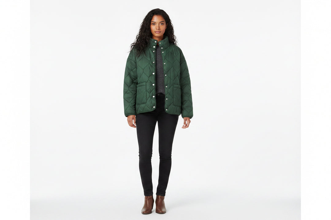 Womens Puffer - Dark Green