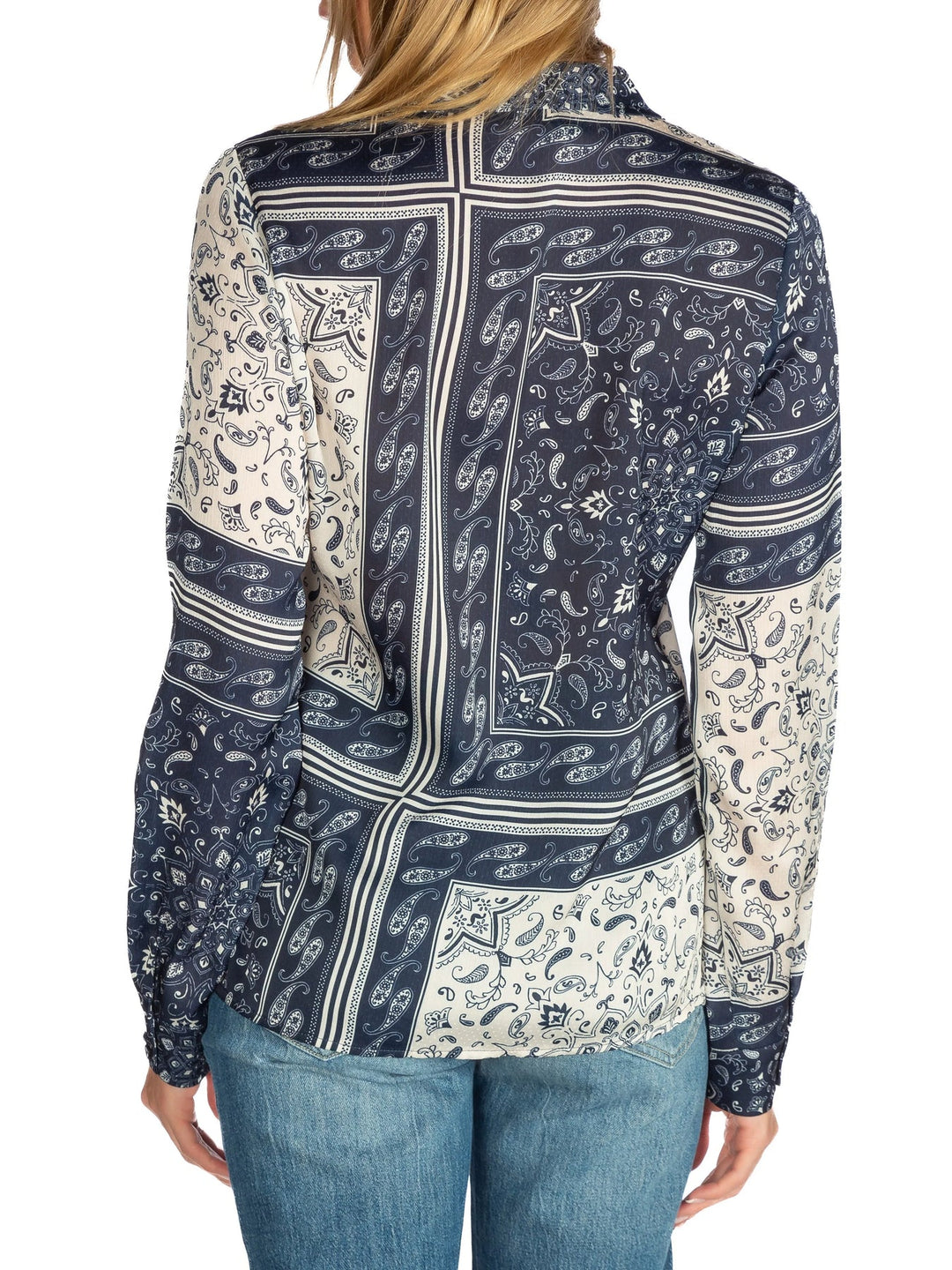 Printed Sashiko Blouse