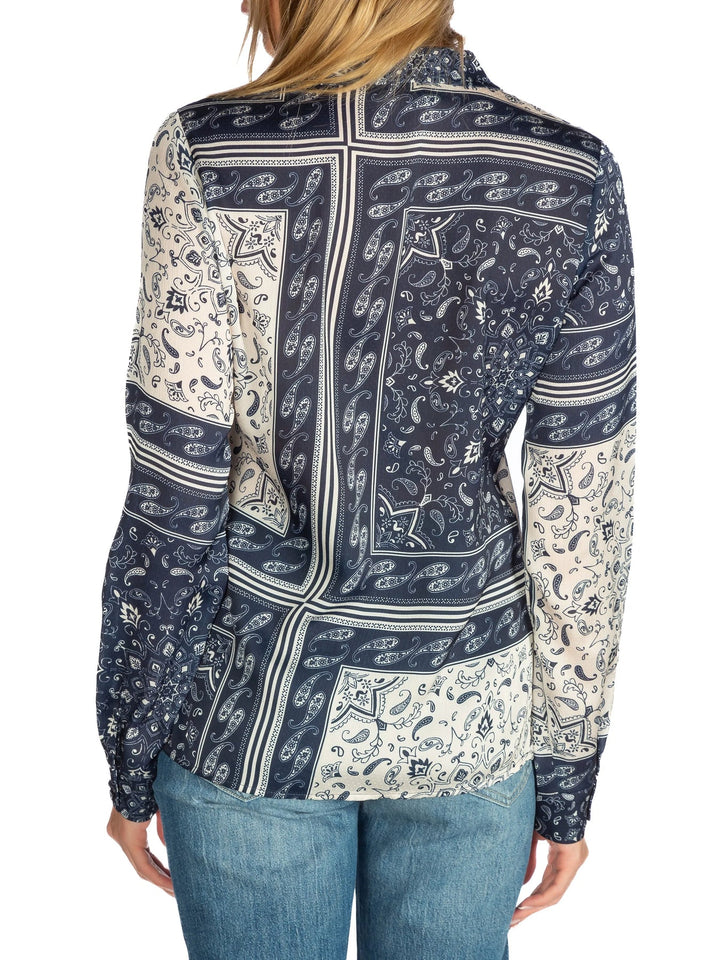 Printed Sashiko Blouse