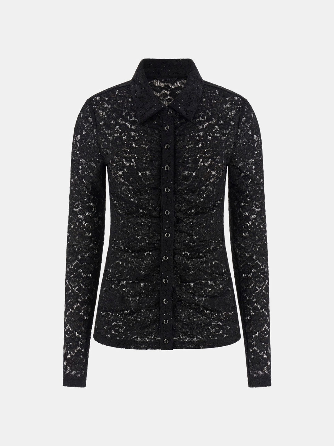 Sheer Lace Blouse Black