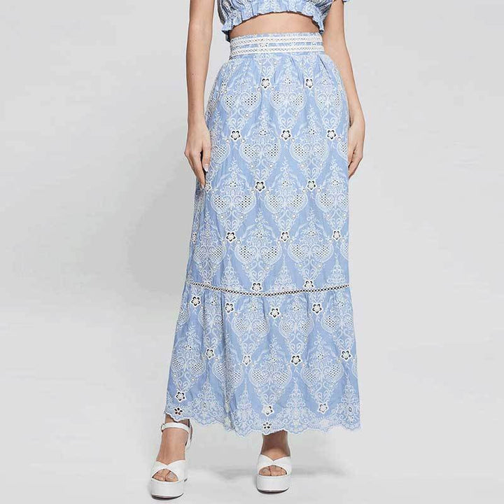 Izšūti maksi svārki