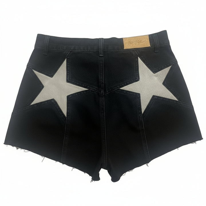 Denim Star Bum Mom Shorts