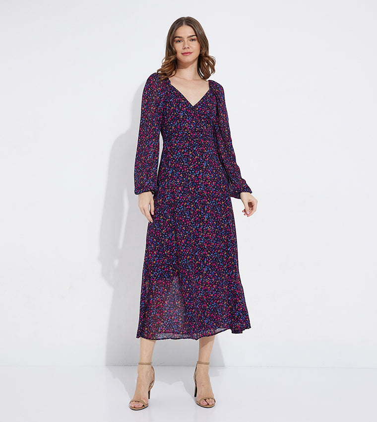 Tommy Hilfiger ziedu raksta sasienamā kleita