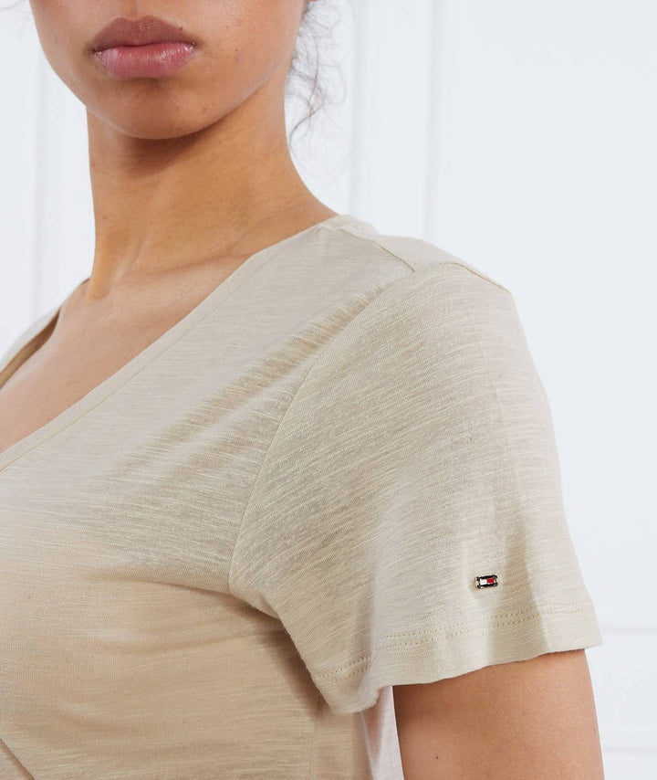 Tommy Hilfiger Slub V-Neck T-Shirts & Tank Tops (Linen-Blend)