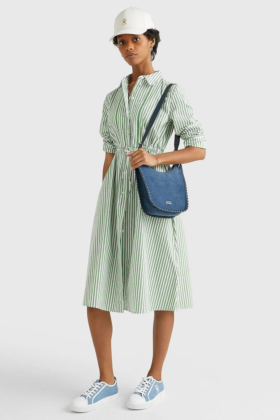 Tommy Hilfiger Stripe Midi Shirt Dress