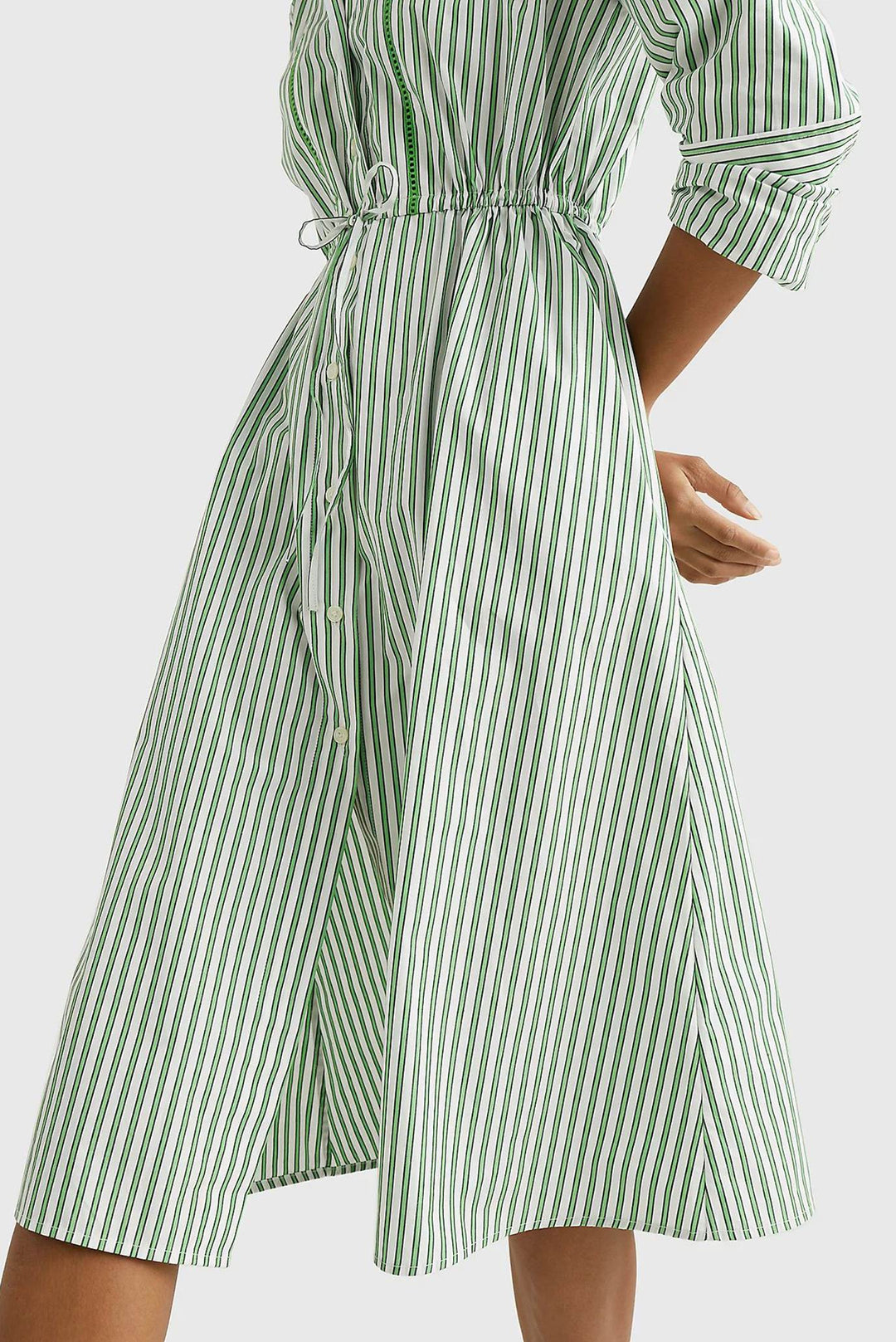 Tommy Hilfiger Stripe Midi Shirt Dress