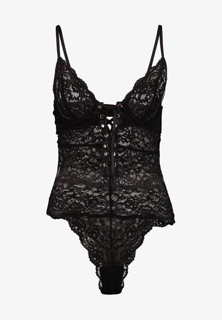 Womens Lingerie Bodysuit - Black