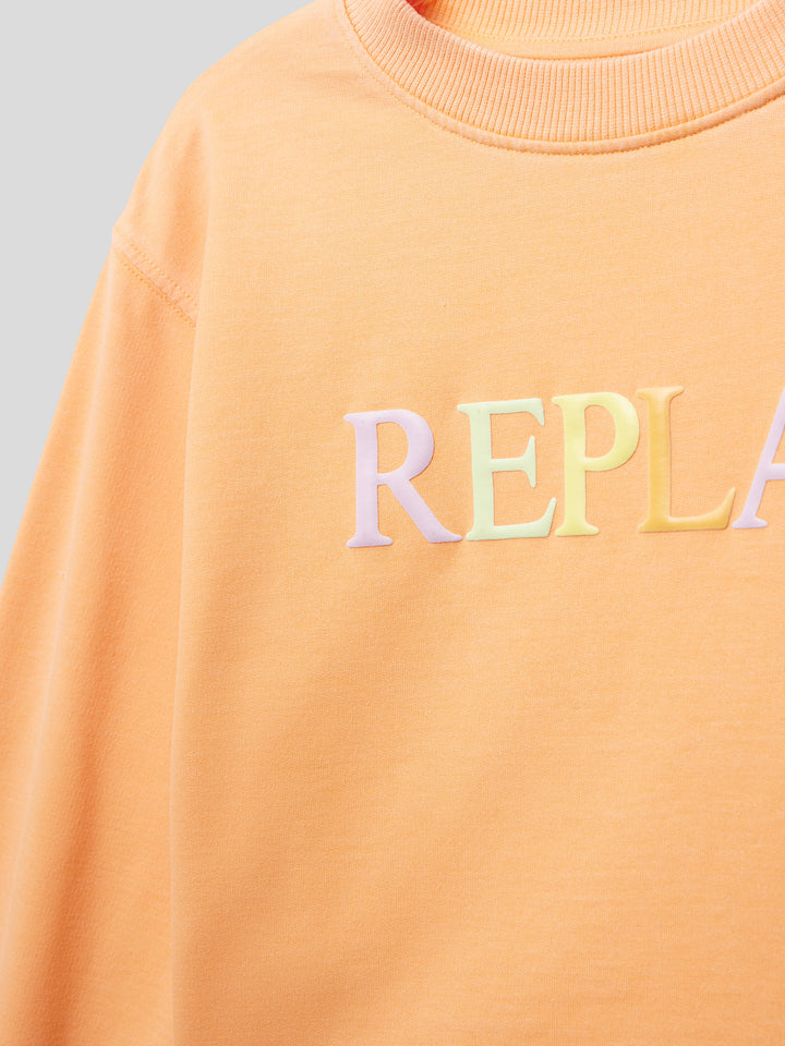 Girls Sweatshirt - Orange / Multi