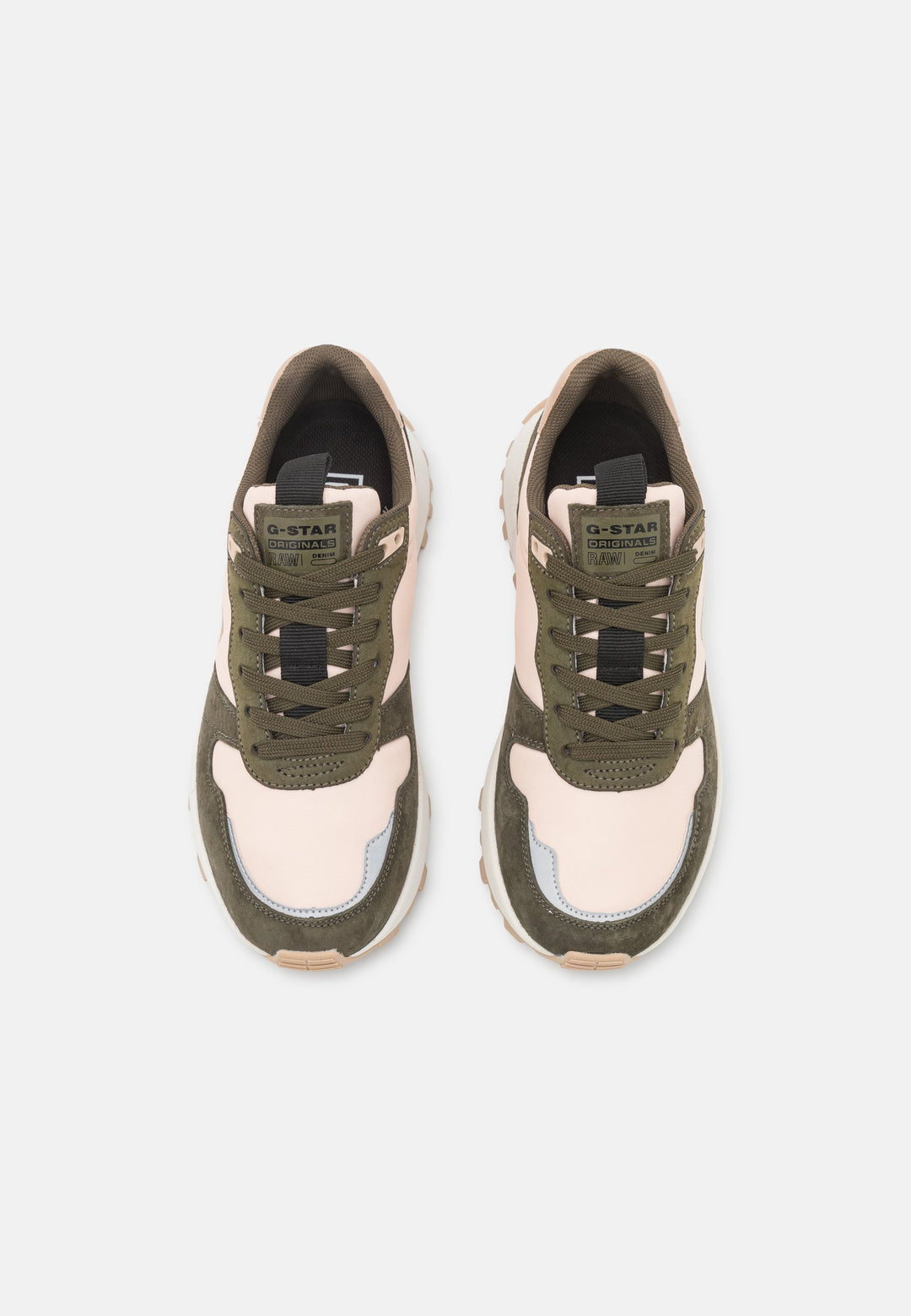 Womens Sneaker - Olive/Pink