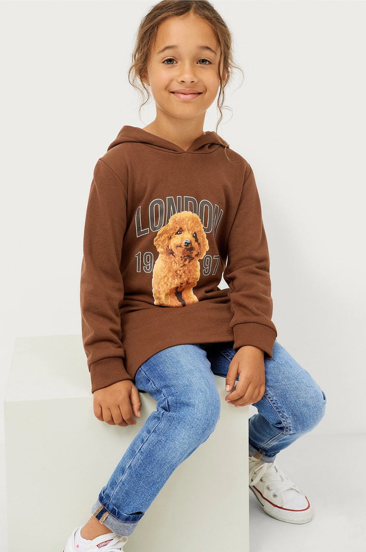 Girls Casual Dresses - Brown