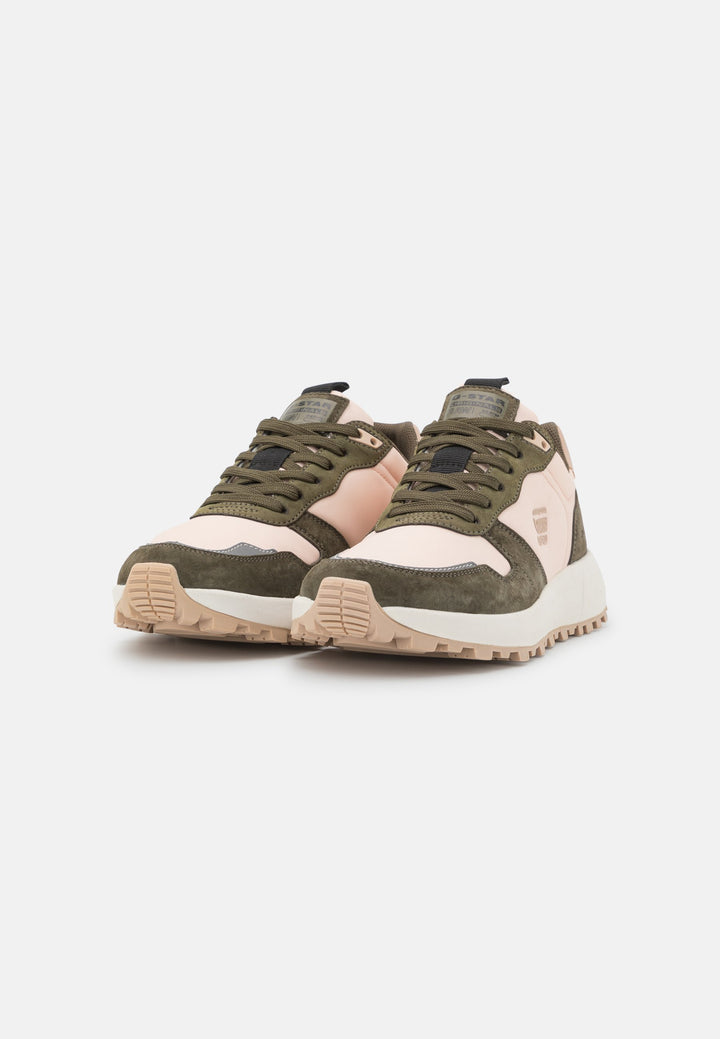 Womens Sneaker - Olive/Pink