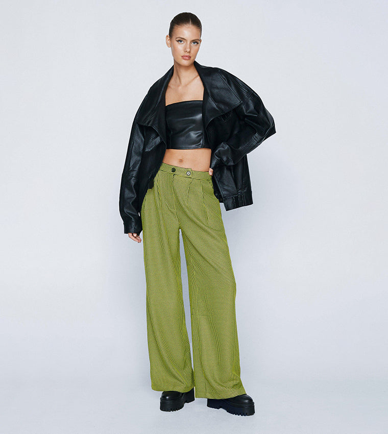 Super Wide Leg Tailored Trousers