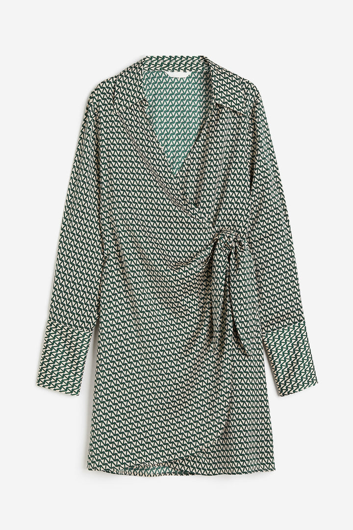 Wrap Dress, Green