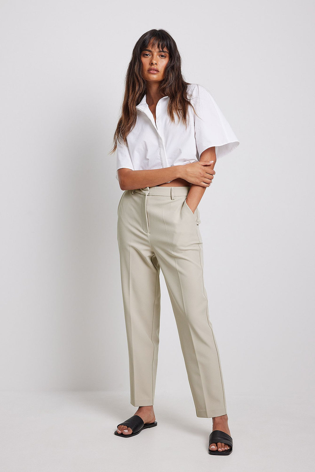 Women Pants - Beige